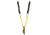 Petzl Absorbica-Y Tie-Back, Black/Yellow, L015AA00