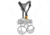 Petzl Top Croll Chest Harness, Black/Yellow, Small, C081BA00