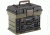 Plano Bone Collector Shooters Case - 16in x 11.75in x 13.375in , Green w/ Black 137220