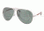 Polo PH3075 Sunglasses 92199A-6211 - Shiny Silver Frame, Polarized Green Lenses