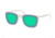 Polo PH4143 Sunglasses 51013R-57 - Rubber White Frame, Mirror Green Lenses