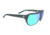 Popticals PopAir Sunglasses, Black Gloss Frame, Gray/Blue Mirror Lens, Polarized, 300010-BGUN