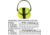 Portwest Super Hi-Vis Ear Protector, Yellow, PS41YER