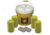 Powerflare 24-Pack Bucket of PowerFlare Lights, Red/Blue LEDs, Tan Shell, BUCKET24-RB-T