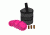 Powerflare PF-200 Softpack,  3 Safety Lights,Amber LED,Black Bag,3 Batteries, Hot Pink Shell SP3BK-A-HP