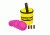 Powerflare PF-200 Softpack,  3 Safety Lights,Amber LED,Yellow Bag,3 Batteries, Hot Pink Shell SP3Y-A-HP