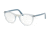Prada CONCEPTUAL PR07VV Progressive Prescription Eyeglasses 3251O1-51 - Transp Azure/Transp Green