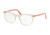 Prada CONCEPTUAL PR07VV Progressive Prescription Eyeglasses, 51mm, Brown Transp/Pink Transp, PR07VV-3261O1-51-PRO