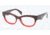 Prada HANDBAG LOGO PR13QV Eyeglass Frames RO01O1-52 - Red Havana Grad Red Frame