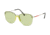 Prada LIFESTYLE PS53US Sunglasses 381348-57 - Silver Frame, Light Green Lenses