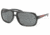 Prada Linea Rosa PS 06LS Sunglasses Styles - Gloss Black Frame / Gray Lenses, 1AB1A1-6317