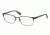 Prada NETEX PS50FV Single Vision Prescription Eyeglasses UEB1O1-54 - Black/Gunmetal Rubber Frame