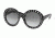 Prada ORNATE PR29QS Progressive Prescription Sunglasses PR29QS-1AB0A7-56 - Lens Diameter 56 mm, Frame Color Black