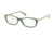 Prada PR04PV Prescription Eyeglasses TKQ1O1-54 - Opal Dark Green On Green Frame