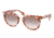 Prada PR08PS Sunglasses NAH0A6-5121 - Pink Marble Frame, Brown Gradient Lenses