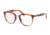 Prada PR10TV Progressive Prescription Eyeglasses USE1O1-49 - Striped Light Brown Frame