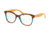 Prada PR12TV Bifocal Prescription Eyeglasses 2581O1-53 - Striped Brown/azure Frame