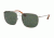 Prada PR52TS Sunglasses 5AV6P0-60 - Lead Frame, Polar Green Lenses