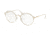 Prada PR54VV Bifocal Prescription Eyeglasses 2711O1-49 - Pale Gold/silver Frame