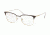 Prada PR59UV Single Vision Prescription Eyeglasses, 53mm, Matte Brown/Pale Gold, PR59UV-0Y11O1-53-SV
