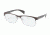 Prada PR61PV Single Vision Prescription Eyeglasses KAG1O1-5316 - Brown / Gunmetal Frame, Demo Lens Lenses