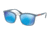 Prada PS03SS Progressive Prescription Sunglasses PS03SS-VHG5M2-56 - Lens Diameter 56 mm, Frame Color Blue Rubber