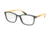 Prada PS04IV Progressive Prescription Eyeglasses TFZ1O1-53 - Grey Rubber Frame