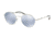 Prada PS51SS Progressive Prescription Sunglasses PS51SS-1AP5Q0-54 - Lens Diameter 54 mm, Frame Color Matte Silver