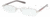 Prada PS57BV Single Vision Prescription Eyeglasses 1AP1O1-5318 - Silver Demi Shiny Frame