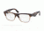 Prada TRIANGLE PR20QV Eyeglass Frames ROZ1O1-50 - Brown Havana Grad Brown Frame