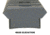 Precision Reflex Remington 700 L.A. 7in Steel Base, cut out over the action, Weaver comp., Black, 02-217-01