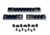 Presma 2 Pcs 3 Slot 1 7 Slot Picatinny Rail Section Kit for M-LOK Style Slots, with Sling Swivel Adapter, Black, RLMLK1