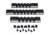 Presma 2 Pcs 5 Slot 1 7 Slot Picatinny Rail Section Kit for M-LOK Style Slots, with Sling Swivel Adapter, Black, RLMLK2
