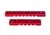 Presma 2 Pcs 5 Slot 1 7 Slot Picatinny Rail Section Kit for M-LOK Style Slots, with Sling Swivel Adapter, Red, RLMLK2-R