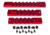 Presma 2 Pcs 5 Slot 1 7 Slot Picatinny Rail Section Kit for M-LOK Style Slots, with Sling Swivel Adapter, Red, RLMLK2-R