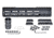 Presma AR-10 LR 308 Super Light M-LOK Series Free Float Handguards with Partial Top Rail, 10in DPMS Low Profile, Black, M38MP/L10