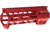 Presma AR-15 M-LOK Free Float Handguard, 7 in, Red, MMARE7R
