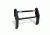 Pro-Gard Industries Black Powder Coated Steel, Standard Push Bumper W/ Intergrated, Two Head, All Red Led Ions - PB36INT13ION2R