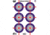 Pro-Shot Splatter Shot Multi-Bullseye Heavy Tag Target Paper, 8 Pack, 12 x 18in, SPLTR-MB-8PK
