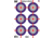 Pro-Shot Splatter Shot Multi-Bullseye Heavy Tag Target Paper, 8 Pack, 12 x 18in, SPLTR-MB-8PK