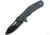 Proelia Linerlock Blue/Black Folding Knife,3.75in,Black D2 Tool Steel,Drop Point,Blue and Black,G10 Handle TX020BLBK