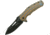 Proelia Linerlock Orange Gray Folding Knife,3.75in,Black D2 Tool Steel,Drop Point,Orange and Gray,G10 Handle TX020BRBK