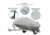 Pyle Armor Shield Personal Watercraft Cover 139-inch to 145-inch, Gray, 139 to 145, PCVJS14