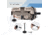 Pyle Armor Shield Trailer Pontoon Boat Cover, Gray, PCVHP661