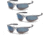 Pyramex Avante Safety Glasses - Ice Blue Lens, Silver Frame, Pack of 3