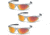 Pyramex Avante Safety Glasses - Ice Orange Lens, Silver Frame, Pack of 3
