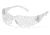 Pyramex Intruder Safety Glasses w/Clear-Uncoated Lens, Clear Frame S4110SUC