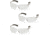 Pyramex Mini Ztek Safety Eyewear - Clear Anti-fog Lens, Clear Frame, Pack of 3