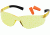 Pyramex Mini-Ztek Safety Glasses And DP1000 Ear Plug Combo Amber Lens Amber Frame Ten Pack