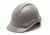 Pyramex Ridgeline Hard Hat 6pt w/ Glide Lock, Grey, Box HP46012